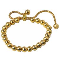 8mm Stainless Steel Ball Bracelet Diy Retractable Pearl Chain Bracelet Wholesale sku image 1