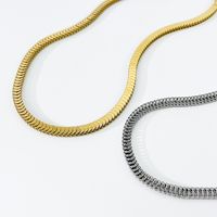 2022 New Simple Titanium Steel Necklace Fashion Twist Piece Clavicle Chain main image 1