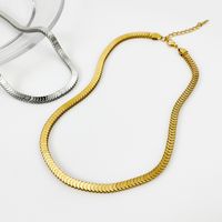 2022 New Simple Titanium Steel Necklace Fashion Twist Piece Clavicle Chain main image 4
