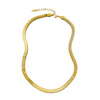 2022 New Simple Titanium Steel Necklace Fashion Twist Piece Clavicle Chain main image 6