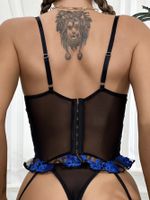 Women's Sexy Breasted Lace Embroidery Contrast Color Underwear Wholesale main image 6