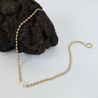 Simple Fashionable Heart Shaped Devil's Eye New Copper Necklace Women sku image 1