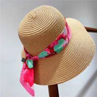 Spring New Floral Ladies Streamer Tied Bag Handle Ribbon Headband Scarf main image 5
