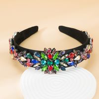 Baroque Vintage Ornate Gemstone Decorated Colorful Headband main image 1