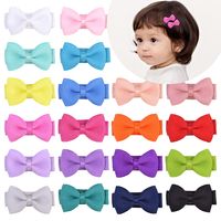 Cute Cartoon Baby Hairpin Solid Color Cloth Seamless Hairpin main image 1