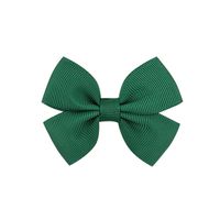 Simple Children's Hair Accessories Cute Children Solid Color Bow Hairpin main image 5