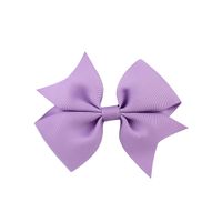 Simple Ribbed Ribbon Fishtail V-shaped Bow Children's Hair Accessories main image 5