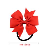 Fashion Children Ribbed Ribbon Bow Hair Ring Multicolor Head Rope Hair Accessories main image 3