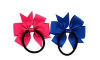 Fashion Children Ribbed Ribbon Bow Hair Ring Multicolor Head Rope Hair Accessories main image 4