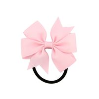 Fashion Children Ribbed Ribbon Bow Hair Ring Multicolor Head Rope Hair Accessories main image 5