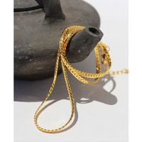Brass Fashion Simple Stacked With Snake Bone Chain Necklace Wholesale main image 1