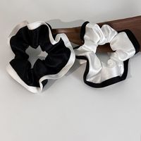 Fashion Retro Contrast Color Satin Black And White Hair Accessories Hair Rope main image 3
