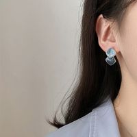 Retro Blue Earrings New Fashion Geometric Alloy Earrings Wholesale main image 3