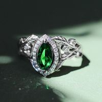 Mode Neue Beliebte Zirkon Weibliche Kupfer Ring Schmuck Großhandel main image 3