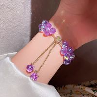 Fashion Geometric Solid Color Crystal Adjustable Bracelet Wholesale main image 5