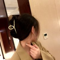 Simple Bamboo Fashion Grab Clip Simple Hair Clip Hair Accessories main image 4