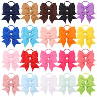 Nouveaux Accessoires Pour Cheveux Simples Pour Enfants Anneau De Cheveux Floral Couleur Bonbon sku image 1