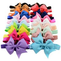 Cute Hair Accessories Multicolor Swallowtail Polyester Ribbon Bow sku image 1