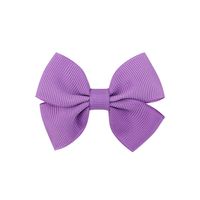 Simple Children's Hair Accessories Cute Children Solid Color Bow Hairpin sku image 6