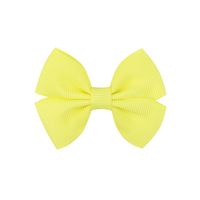 Simple Children's Hair Accessories Cute Children Solid Color Bow Hairpin sku image 25