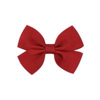 Simple Children's Hair Accessories Cute Children Solid Color Bow Hairpin sku image 26