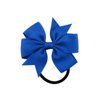 Fashion Children Ribbed Ribbon Bow Hair Ring Multicolor Head Rope Hair Accessories sku image 7