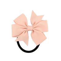 Fashion Children Ribbed Ribbon Bow Hair Ring Multicolor Head Rope Hair Accessories sku image 9