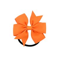 Fashion Children Ribbed Ribbon Bow Hair Ring Multicolor Head Rope Hair Accessories sku image 10