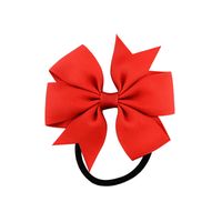 Fashion Children Ribbed Ribbon Bow Hair Ring Multicolor Head Rope Hair Accessories sku image 13