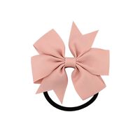 Fashion Children Ribbed Ribbon Bow Hair Ring Multicolor Head Rope Hair Accessories sku image 17