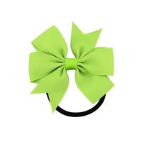 Fashion Children Ribbed Ribbon Bow Hair Ring Multicolor Head Rope Hair Accessories sku image 21