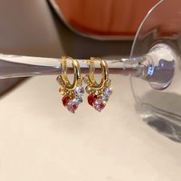 Korean Niche Summer Diamond Ear Buckle Earrings Simple Alloy Earrings For Women sku image 1