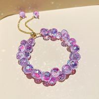 Fashion Geometric Solid Color Crystal Adjustable Bracelet Wholesale sku image 2