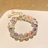 Fashion Geometric Solid Color Crystal Adjustable Bracelet Wholesale sku image 1