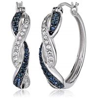 Fashion Zircon-studded Twisted Geometric Alloy Contrast Color Earrings Wholesale main image 1