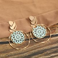 Dream Catcher Flower Braided Earrings Female New Alloy Tassel Earrings main image 5