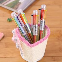 Cute Creative 6-color Ballpoint Pen Children's Student School Supplies main image 3