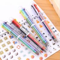 Cute Creative 6-color Ballpoint Pen Children's Student School Supplies main image 4