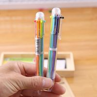 Lindo Bolígrafo Creativo De 6 Colores Útiles Escolares Para Estudiantes De Niños main image 5