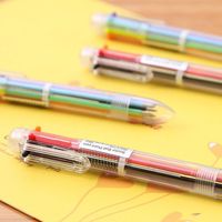 Lindo Bolígrafo Creativo De 6 Colores Útiles Escolares Para Estudiantes De Niños main image 6