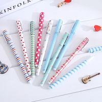 New 10 Boxed Color Gel Pens Student Eye-catching Pen Set main image 6