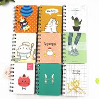 Color Cartoon Creative Coil Book Pocket Mini Carry Small Notebook main image 3
