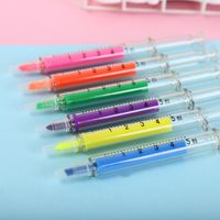 Creative Stationery Color Highlighter Funny Cute Needle Syringe Color Pen main image 1