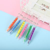 Creative Stationery Color Highlighter Funny Cute Needle Syringe Color Pen main image 6