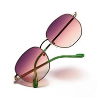 Square New Thin Frame Gradient Color Retro Trend Sunglasses Wholesale main image 3