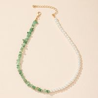 Korean Pearl And Gravel Irregular Stitching Strong Clavicle Chain main image 4