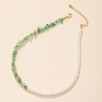 Korean Pearl And Gravel Irregular Stitching Strong Clavicle Chain main image 5