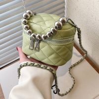 New Trendy Diamond Chain Handbag Shoulder Messenger Bucket Bag 14*9*9cm main image 2