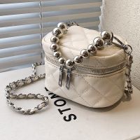 New Trendy Diamond Chain Handbag Shoulder Messenger Bucket Bag 14*9*9cm main image 4