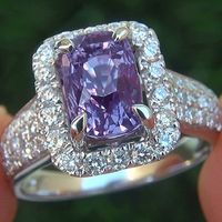 New Simple Fashion Square Copper Inlaid Purple Zircon Ring Wholesale sku image 4